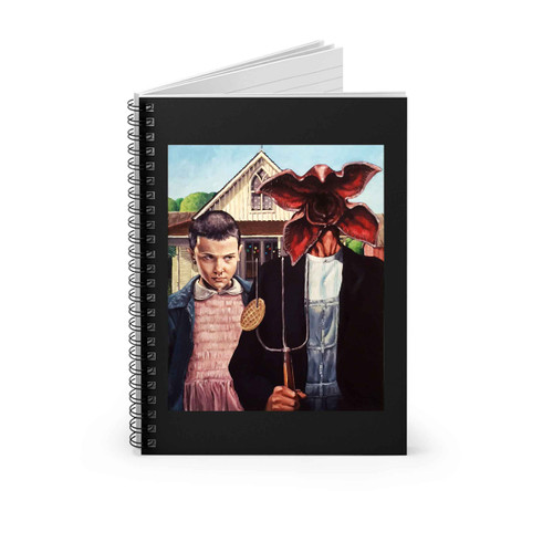 Stranger Things American Gothic Art Spiral Notebook