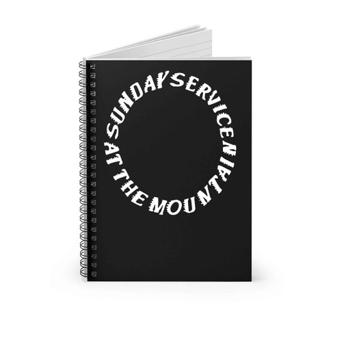 Sunday Service At The Mountain Kanye West Coachella Spiral Notebook