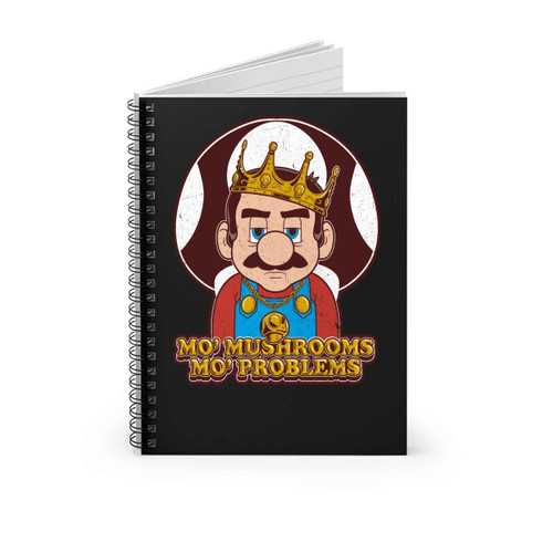 Super Mario No Mushrooms No Problems Spiral Notebook