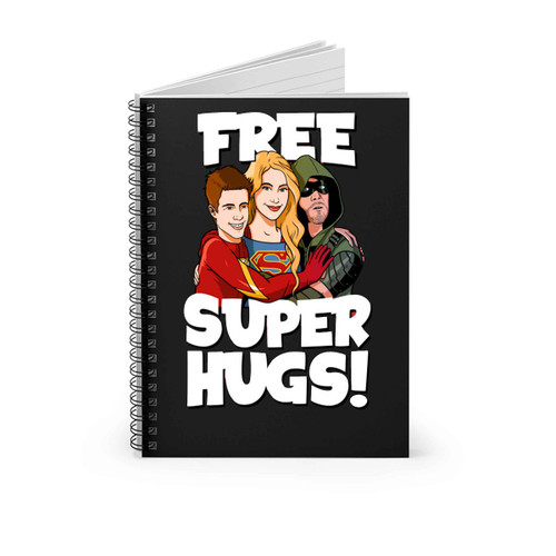 Supergirl Super Hugs Spiral Notebook