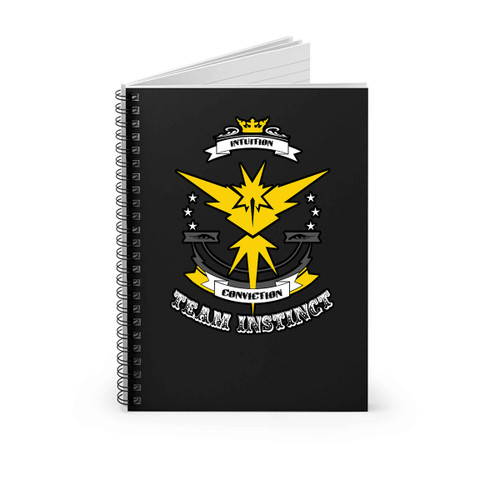 Team Instinct Pokemon Go Spiral Notebook
