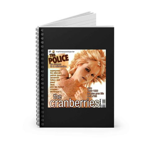 The Cranberries Dolores O Riordan Retro Spiral Notebook