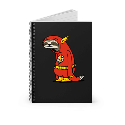 The Flash Funny Sloth Spiral Notebook