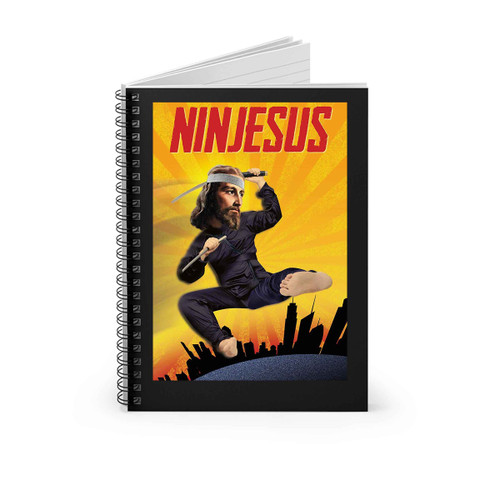 The Holy Of Ninjesus Ninja Jesus Spiral Notebook