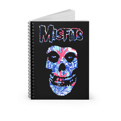 The Misfits Lilly Pulitzer Juice Stand Fiend Skull Spiral Notebook