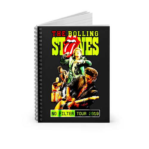 The Rolling Stones No Filter Tour 2019 Cover Concert Spiral Notebook