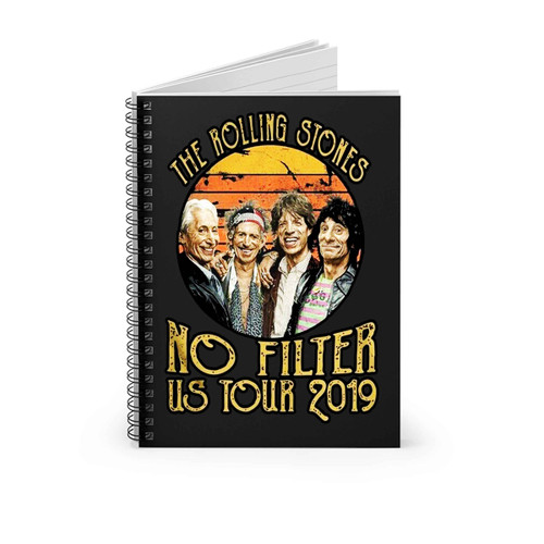 The Rolling Stones No Filter Us Tour 2019 Retro Spiral Notebook