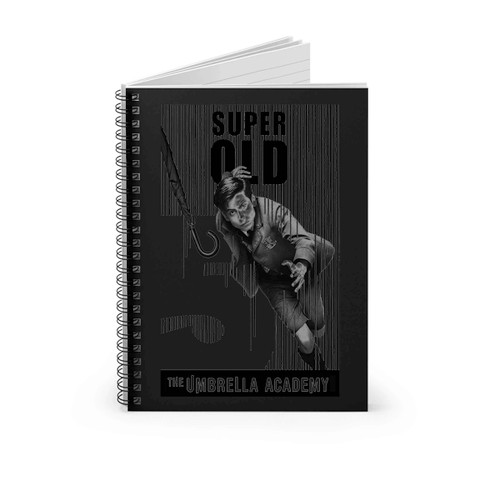 The Umbrella Academy 5 Super Old Grey Spiral Notebook