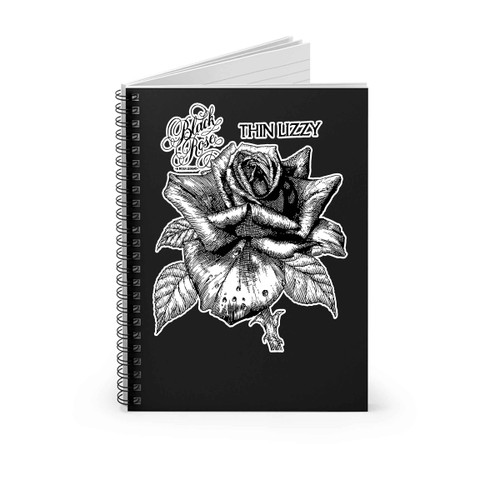 Thin Lizzy Rock Ufo Blue Oyster Cult Whitesnake Spiral Notebook