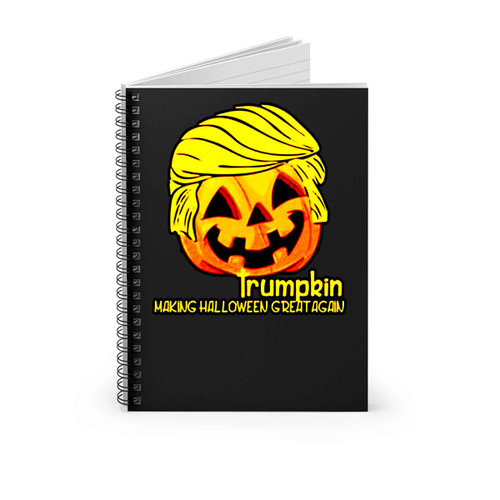 Trumpkin Silly Trump Halloween Spiral Notebook
