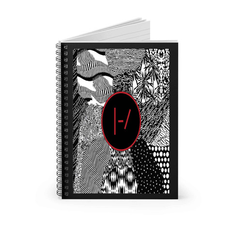 Twenty One Pilots Blurryface Patterns Spiral Notebook