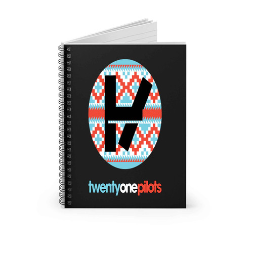 Twenty One Pilots Logo Tribal Spiral Notebook
