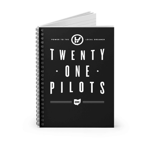 Twenty One Pilots Power To Local Dreamer Oh Spiral Notebook