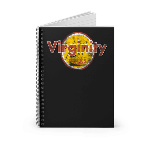 Virginity Rocks Cafe Logo Grunge Spiral Notebook