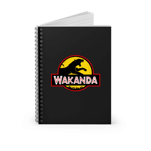 Wakanda Black Panther Jurassic Park Spiral Notebook