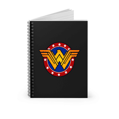 Wonder Woman Logo Vintage Spiral Notebook