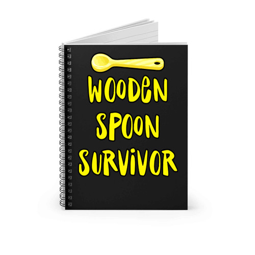 Wooden Spoon Survivor Funny Spiral Notebook
