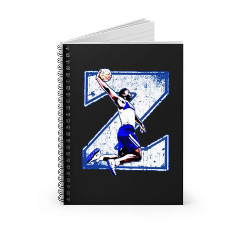 Zion Williamson Duke College Fan Art Spiral Notebook