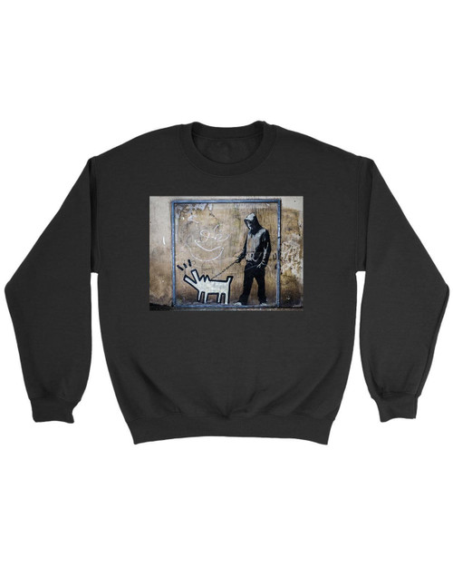 Banksy Hoodie Dog Walker Sweatshirt