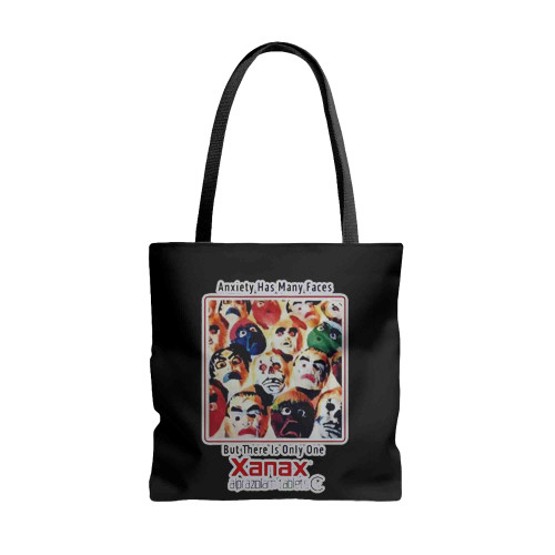 Anxiety Has Many Faces But There Is Only One Xanax Alprazolam Tablets Iv Tote Bags