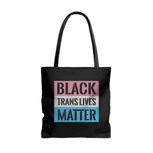 Black Trans Lives Matter Album Tote Bags