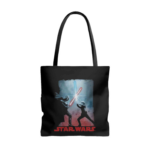 Darth Vader Luke Skywalker Battle Tote Bags