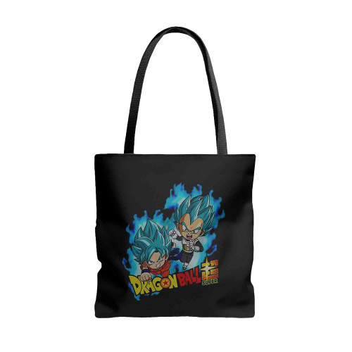 Dragon Ball Super Saiyan Blue Goku And Vegeta Tote Bags
