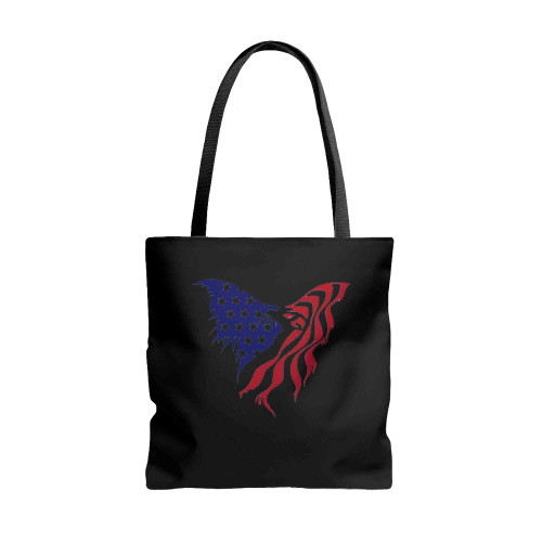 Eagle Flag Logo Tote Bags