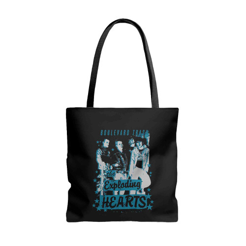 Exploding Hearts Boulevard Trash Tote Bags Exploding Hearts Boulevard Trash Tote Bags