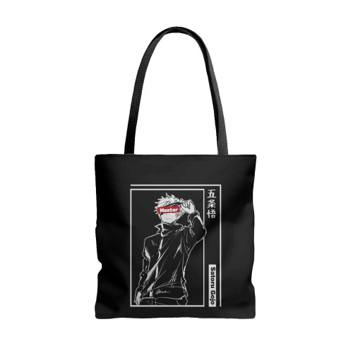 Gojou Sensi Kanji Master Gojo Tote Bags Gojou Sensi Kanji Master Gojo Tote Bags