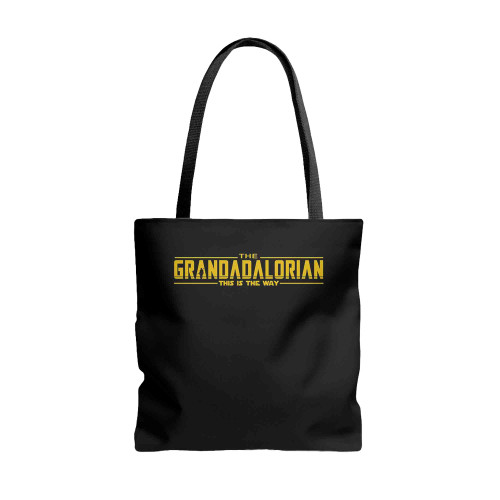 Grandadalorian Funny Tote Bags