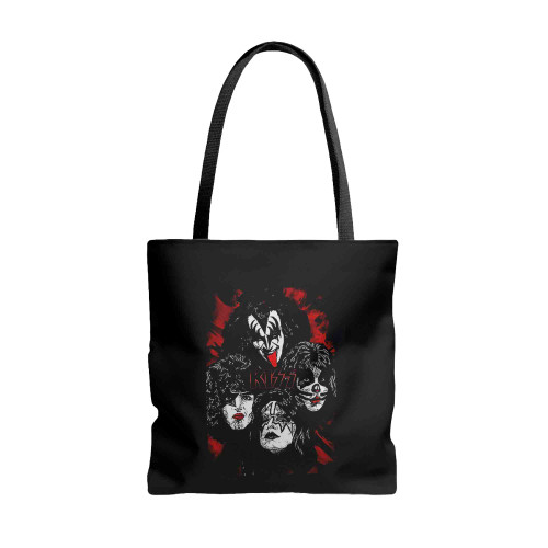 Graphic Kiss Band Rock Heavy Metal Tote Bags Graphic Kiss Band Rock Heavy Metal Tote Bags