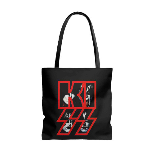 Kiss Band Text Logo Rock Heavy Metal Tote Bags