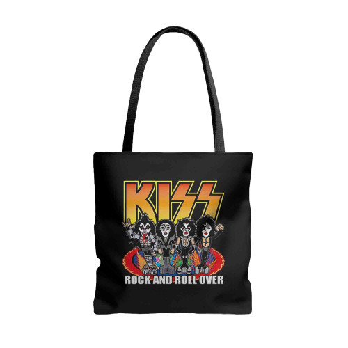 Kiss Rock And Roll Over Rock Band Concert Tour Tote Bags