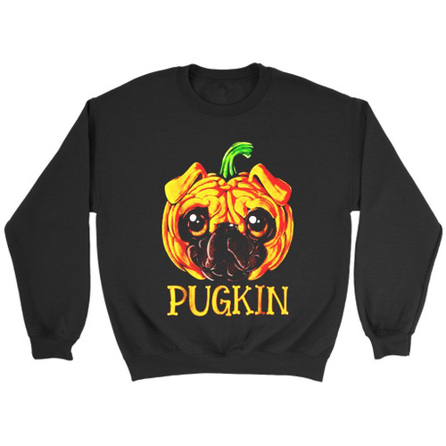 Pugkin Pug Pumpkin Halloween Pug Dog Sweatshirt