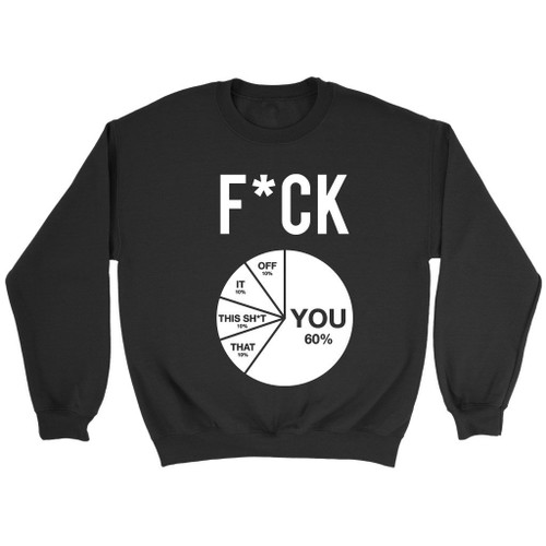 Fuck Pie Chart Sweatshirt