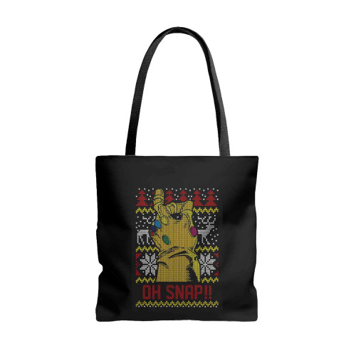 Marvel Thanos Oh Snap Ugly Tote Bags