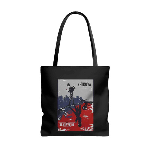 Persona 5 Anime Gamer Welcome To Shibuya Tote Bags