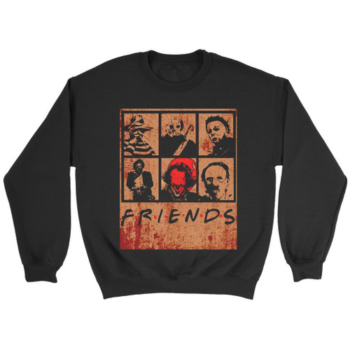Scary Friends Horror Movie Creepy Halloween Sweatshirt
