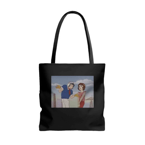 Speed Racer Kissing Tote Bags
