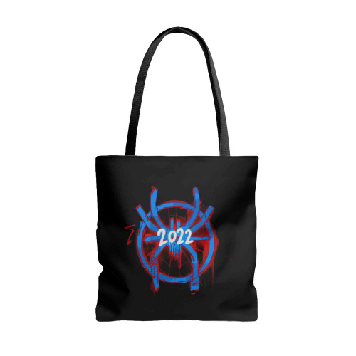 Spiderman Across The Spider Verse Part One New Spidey Web Movie Tote Bags