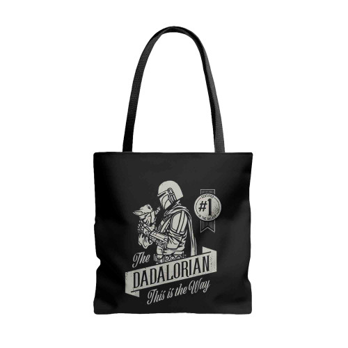 Star Wars The Mandalorian And Grogu Dadalorian Tote Bags