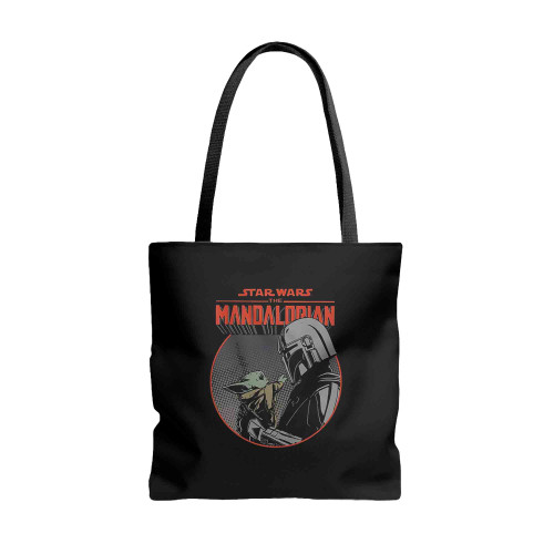 The Mandalorian Mando And The Child Tote Bags