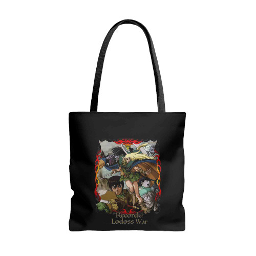 The Record Of Lodoss War Anime Samurai Tote Bags