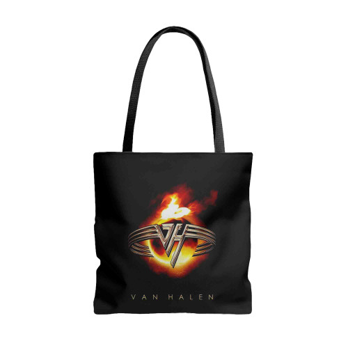 Van Halen Eddie Van Halen Fire Ring Tote Bags