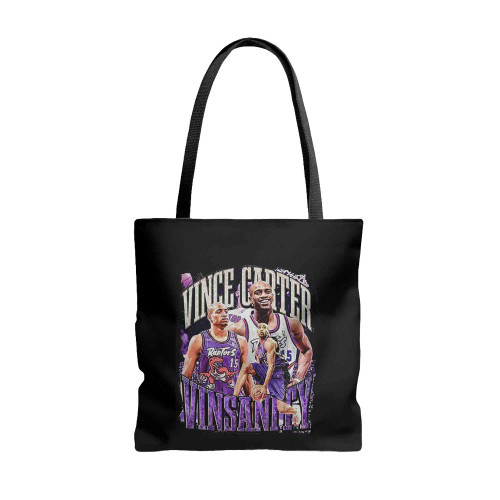 Vince Carter Toronto Raptors Vintage Tote Bags