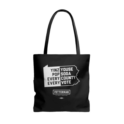Yinz Youse Pop Soda Every County Every Vote Tote Bags
