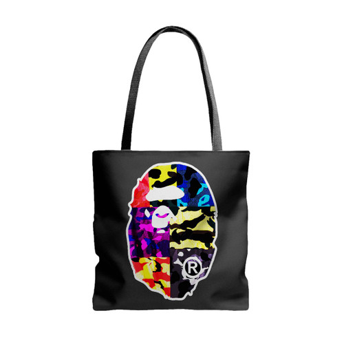 Bape A Bathing Ape Basic Camo Tote Bags