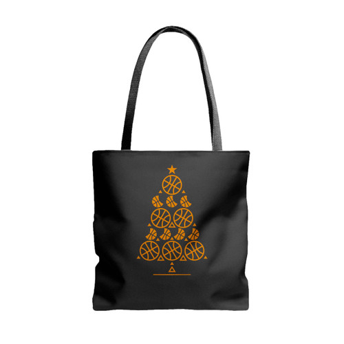 Basketball Christmas Tree Tote Bags