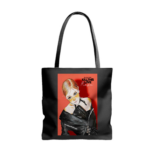 Blackpink Kill This Love Rose Art Tote Bags